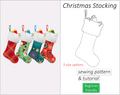 Christmas stocking sewing pattern | Instant PDF download
