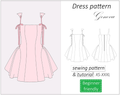 Geneva dress sewing pattern | Instant PDF download