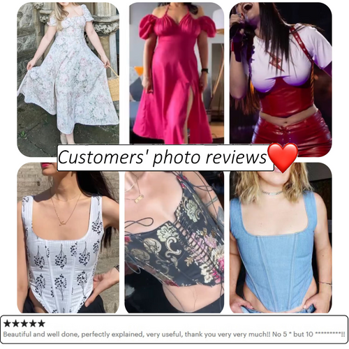 Alice milkmaid dress sewing pattern | Instant PDF download